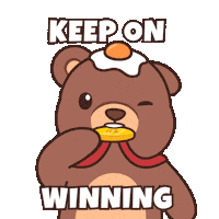 Teddy Bear Win Sticker by BEARISH