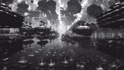 filipacombo loop white black alien GIF