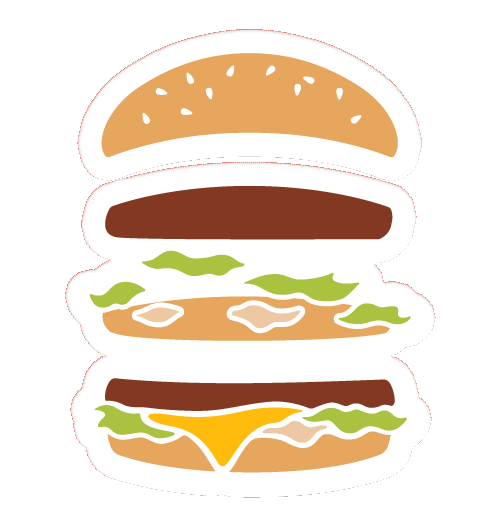 Burger Sticker by McDonald's UAE