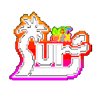 Pixel Summer Sticker