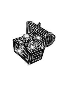 Black And White Gold Sticker by Stella and Lori