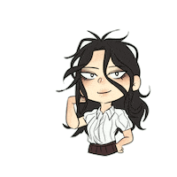 Girl Horror Sticker