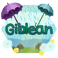 April Showers Umbrella Sticker