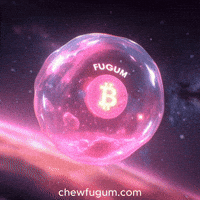 Bubblegum Bitcoin Bubble GIF by Fugum