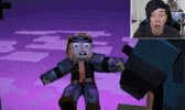Minecraft Story Mode Falling GIF