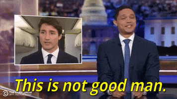 news trevor noah justin trudeau GIF