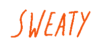 Sweaty City Sticker by Brittney