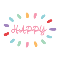 Happy Sticker by Polka Dot Bride