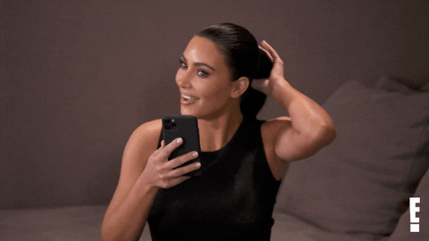 Kim Kardashian Reaction GIF by E!
