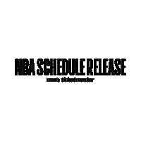 Release Schedule Sticker by NBA
