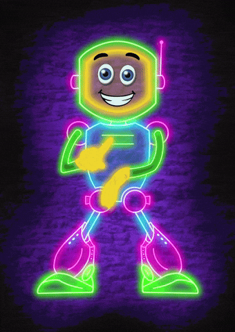 Sign Language Neon GIF