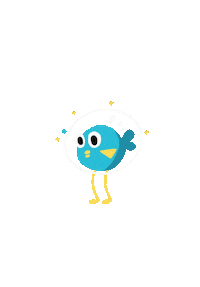 thucaoillus dance bluebird dancebird chimxanh Sticker