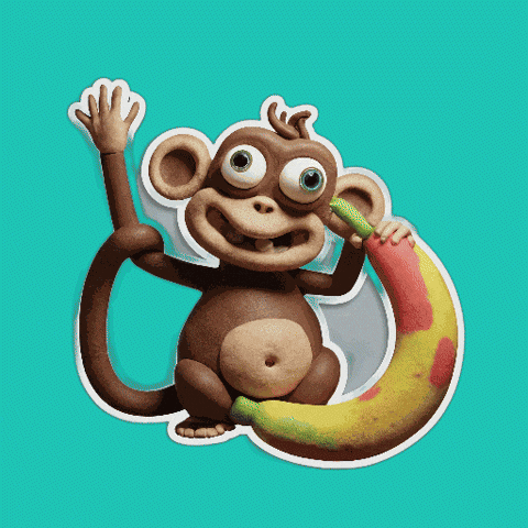 Hungry Monkey GIF