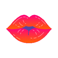 Qstock love heart kiss festival Sticker