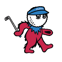 Buckets Golfball Sticker by malbongolf