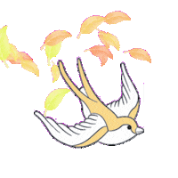 Colores Swallow Sticker