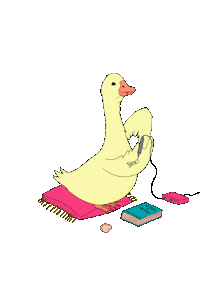 Dance Goose Sticker by TRIPPIESTEFF