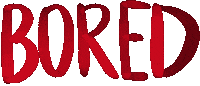 Bored Sticker