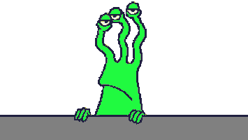 alien outer space STICKER