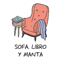 baldaforno book read sofa libro Sticker