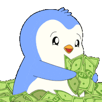Money Love Sticker by Pudgy Penguins