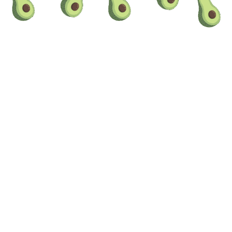 bamberino fruit falling avocado raining Sticker