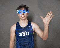 Celebration Pole GIF by BYU Cougars