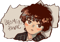 Panic Beomgyu Sticker by Marthy Green