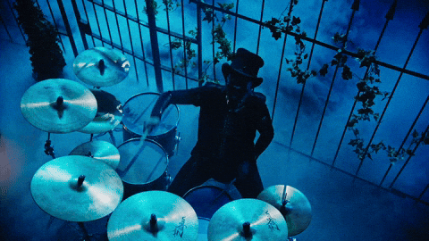 Drumming Metal Band GIF by Ghost