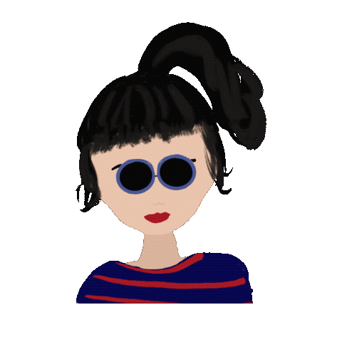 Misskcanvas giphyupload girl what sunglasses Sticker