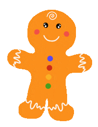 Gingerbread Man Christmas Sticker