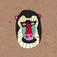 new year monkey GIF by walkyland