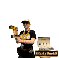 Make It Rain Party Sticker by iPartyBucks