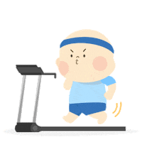 Baby Running Sticker