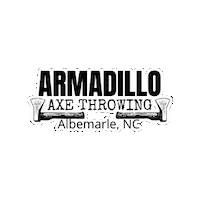 armadilloaxethrowing axe armadillo axe throwing axethrowing Sticker