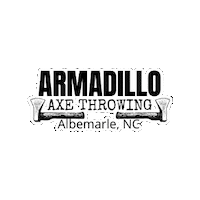 armadilloaxethrowing axe armadillo axe throwing axes Sticker