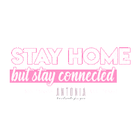 Stay Home Sticker by antoniahandbags