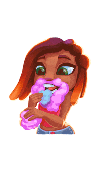 Instagram Eating Sticker by POP! Slots Casino