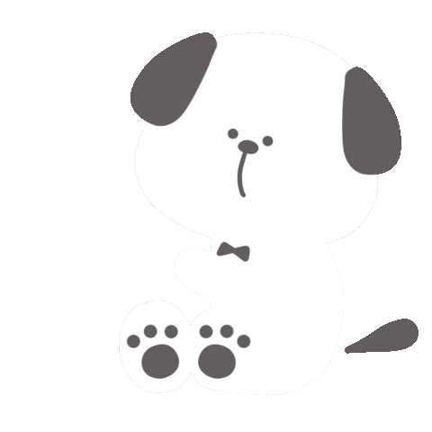 Dog 白 Sticker