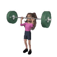elistorycriativo girl gym avatar academia Sticker