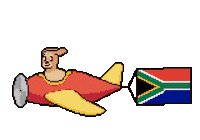 South Africa Flag Sticker by Abstract HotDogs