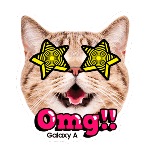 Cat Omg Sticker by Samsungmobilemx