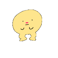 Artsysquiddles jump bounce bouncy wobble Sticker