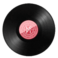 High Five Record Player Sticker by Lo-Fi Aperitifs