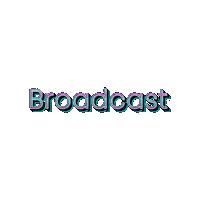 Broadcast Sticker by Crissy Conner