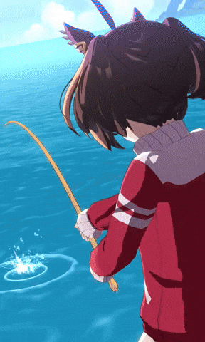 Uma Musume Pretty Derby Fishing GIF