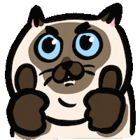 Two Thumbs Up Yes Sticker by ehcat