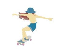 Girl Skate Sticker