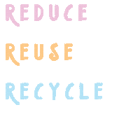 Reduce Reuse Recycle Sticker by The Rippl Effect