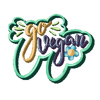 Go Vegan Sticker